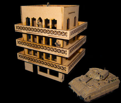 20mm Middle East Four Story Building - 20MMDF157