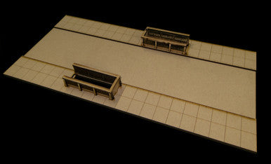 17" Straight Section, 2 Lane Road with Subway Entrances - 28MROAD010