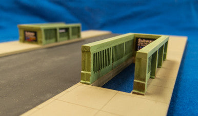 17" Straight Section, 2 Lane Road with Subway Entrances - 28MROAD010