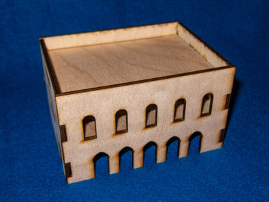 Middle East Two Story Building (MDF) - 15MMDF032