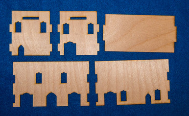 Middle East Two Story Building With Removable Roof (MDF) - 15MMDF019-R