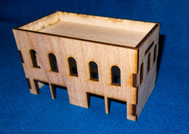Middle East Two Story Building With Removable Roof (MDF) - 15MMDF021-R