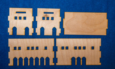 Middle East Two Story Building With Removable Roof (MDF) - 15MMDF017-R