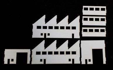 10mm Factory Building (Matboard) - 10MCSS005