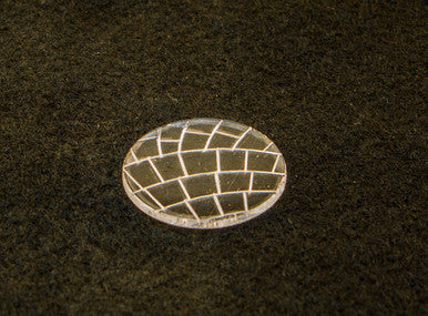 25mm (1") Bolt Action Small Bases (European Fan) - 1/16" Clear Acrylic