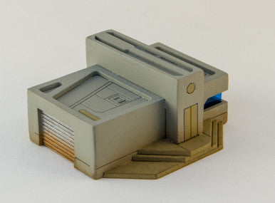 10mm Sci-Fi Future World Garage/Shop Building (Matboard) - 10MCSS252-7