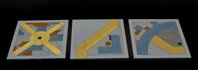 City Tiles, set of 3 (MDF) - 10MTILE006