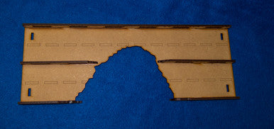 12" Straight Roadway Section, Bombed, 4 Lane - 15MROAD110-2