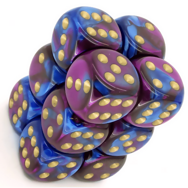 Gemini 2: 16mm D6 Blue Purple/Gold (12)
