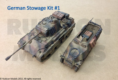 German Stowage Set 1 (1:56th scale / 28mm)