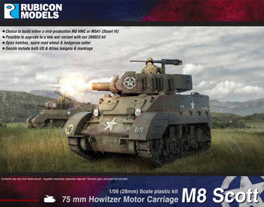 M8 Scott / M5A1 Stuart (1:56th scale / 28mm)