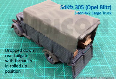 SdKfz 305 3-ton 4x2 Cargo Truck (1:56th scale / 28mm)