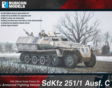 SdKfz 251/1 Ausf C (aka 251C) (1:56th scale / 28mm)