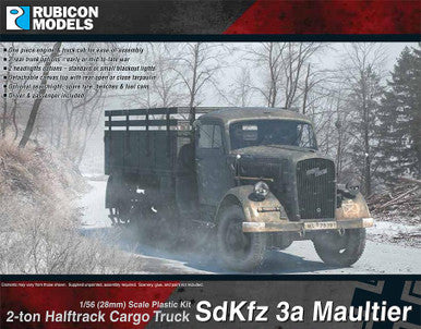SdKfz 3a Maultier 2 ton Half-Track Cargo Truck(1:56th scale / 28mm)