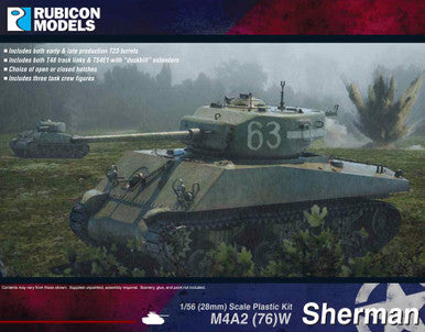 M4A2(76)W Sherman (1:56th scale / 28mm)