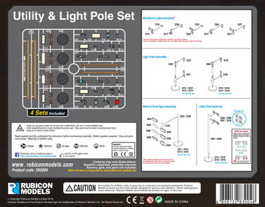 Rubicon Models Utility & Light Pole Set