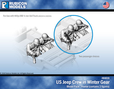 US Jeep Crew - US Infantry in Winter Gear- Pewter