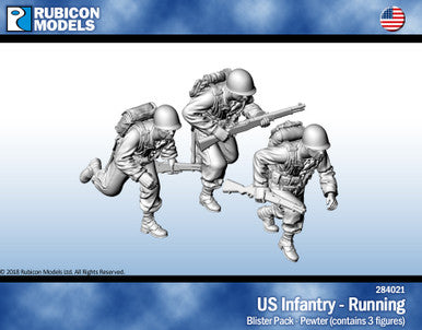 US Infantry Running- Pewter