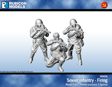 Soviet Infantry Firing- Pewter