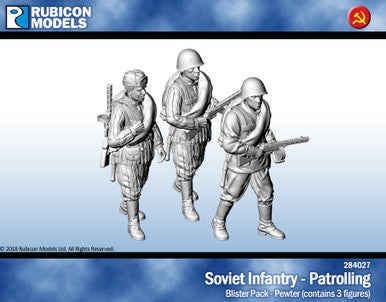 Soviet Infantry Patrolling- Pewter