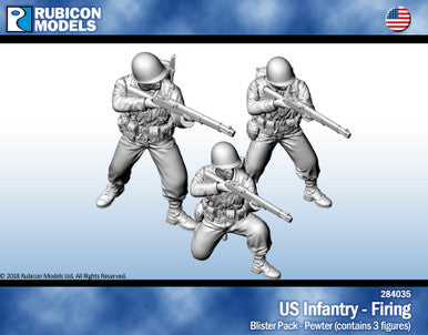 US Infantry Firing- Pewter