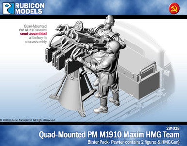 Quad-Mounted PM M1910 Maxim HMG- Pewter