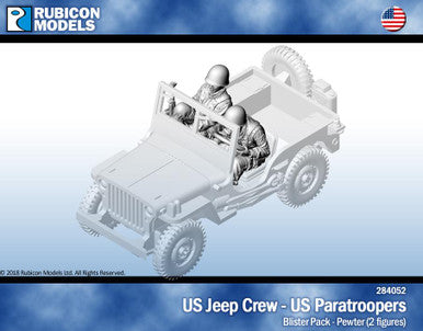 Rubicon Models US Jeep Crew, US Paratroopers