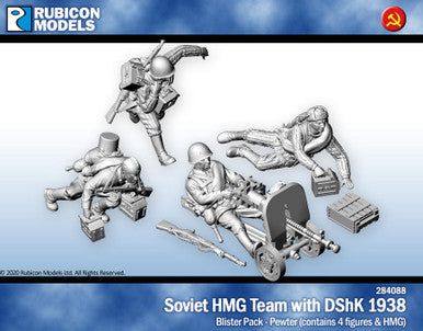 Rubicon Models Soviet Heavy Machine Gun Team - Pewter
