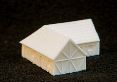 One story "L" shaped country home (Resin) - 285MEV093