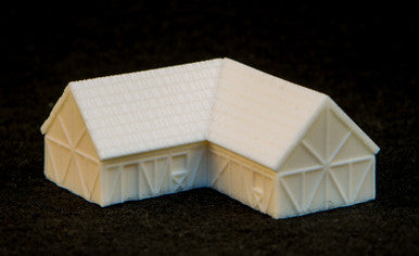 One story "L" shaped country home (Resin) - 285MEV093