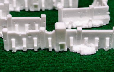 6mm (Epic) Fortress Wall Set  (Resin) - 285MEV148
