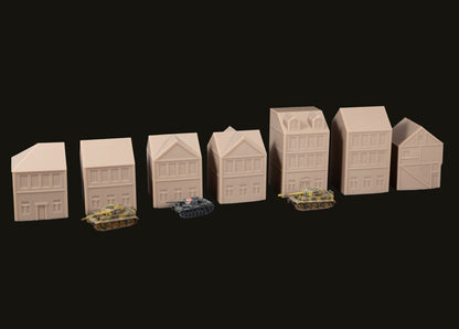 6mm Town Starter Kit (7 Buildings) - 285SLA110