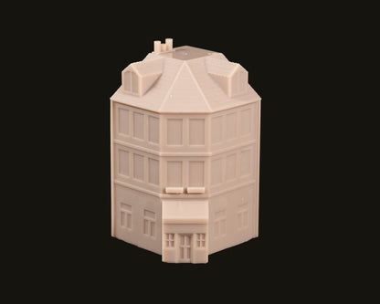 6mm Town Building, Corner - 285SLA113