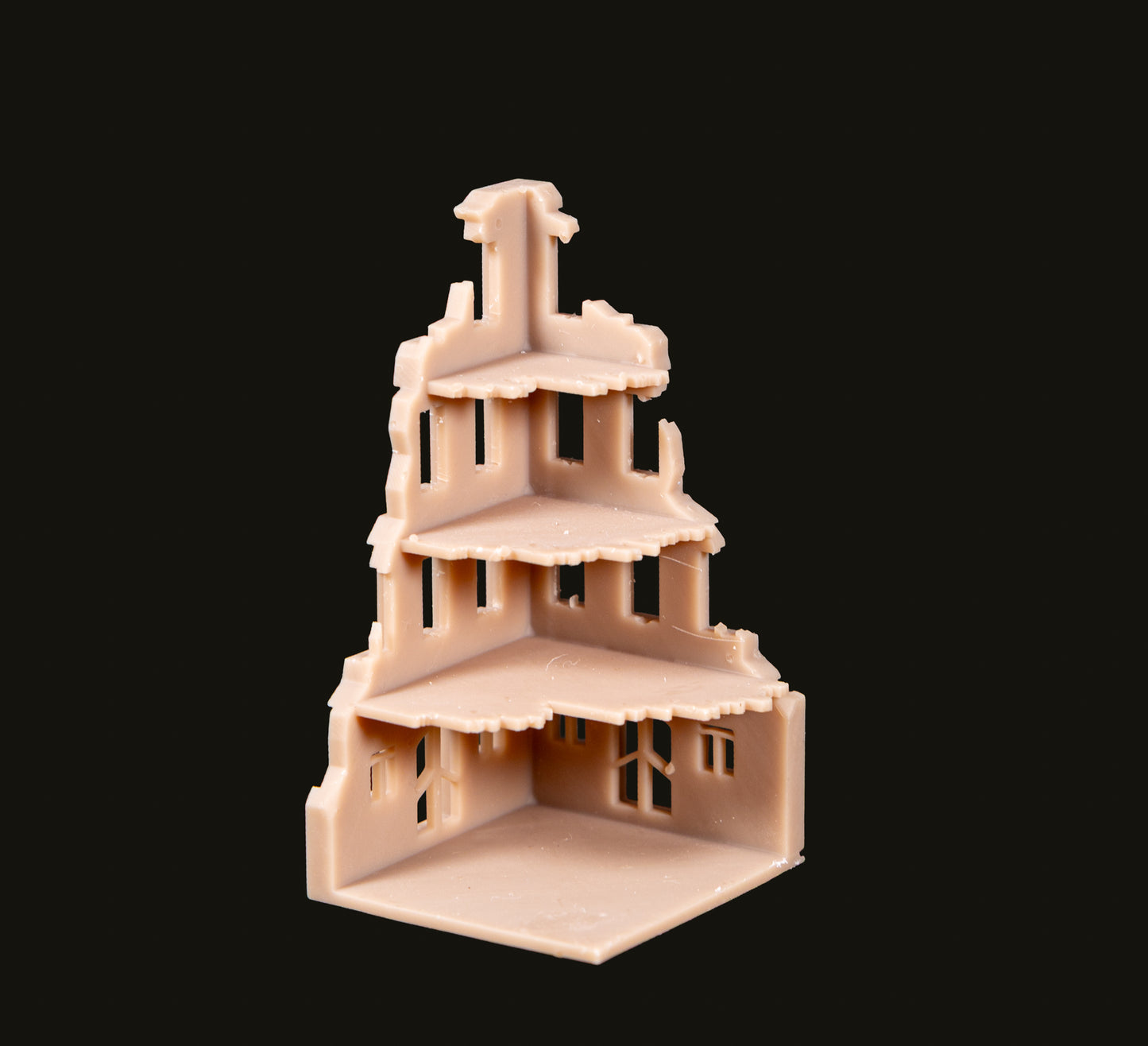 6mm European Ruined City Building - 285SLA149