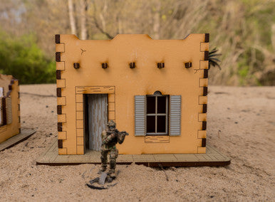 Pre Painted 28mm Middle Eastern Building - 28MPNT090amz