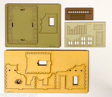 Pre Painted 28mm Middle Eastern Building - 28MPNT099amz