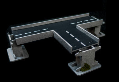 3 Way Intersection Roadway Section, 2 Lane - 10MROAD155-1