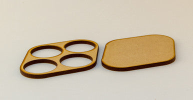 Movement Tray for 1" (25mm) Bases - BAtray4