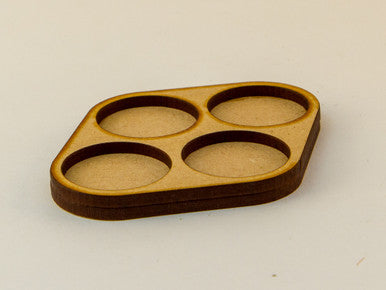 Movement Tray for 1" (25mm) Bases - BAtray4