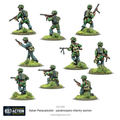 Bolt Action: Italian Paracadutisi - Paratrooper Infantry Section