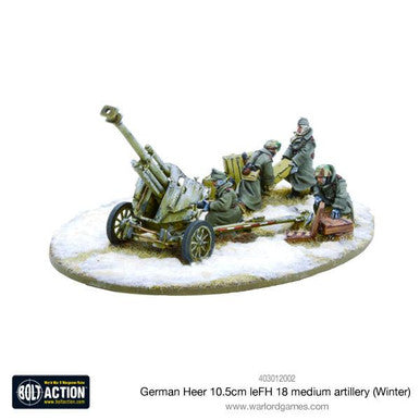 Bolt Action: German Heer 10.5cm leFH 18 medium artillery (Winter)