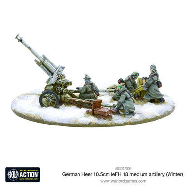 Bolt Action: German Heer 10.5cm leFH 18 medium artillery (Winter)