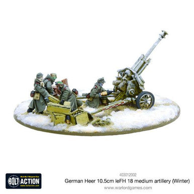 Bolt Action: German Heer 10.5cm leFH 18 medium artillery (Winter)
