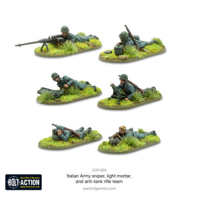 Bolt Action: Italian Army Sniper, Light Mortar, and Anti-Tank Rifle