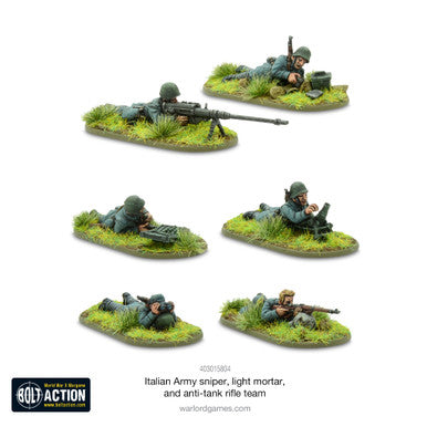 Bolt Action: Italian Army Sniper, Light Mortar, and Anti-Tank Rifle
