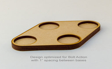 Movement Tray for 1" (25mm) Bases - BAtray4a