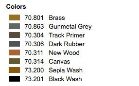 Model Color Set: Vehicle Basic Paint Set (8)