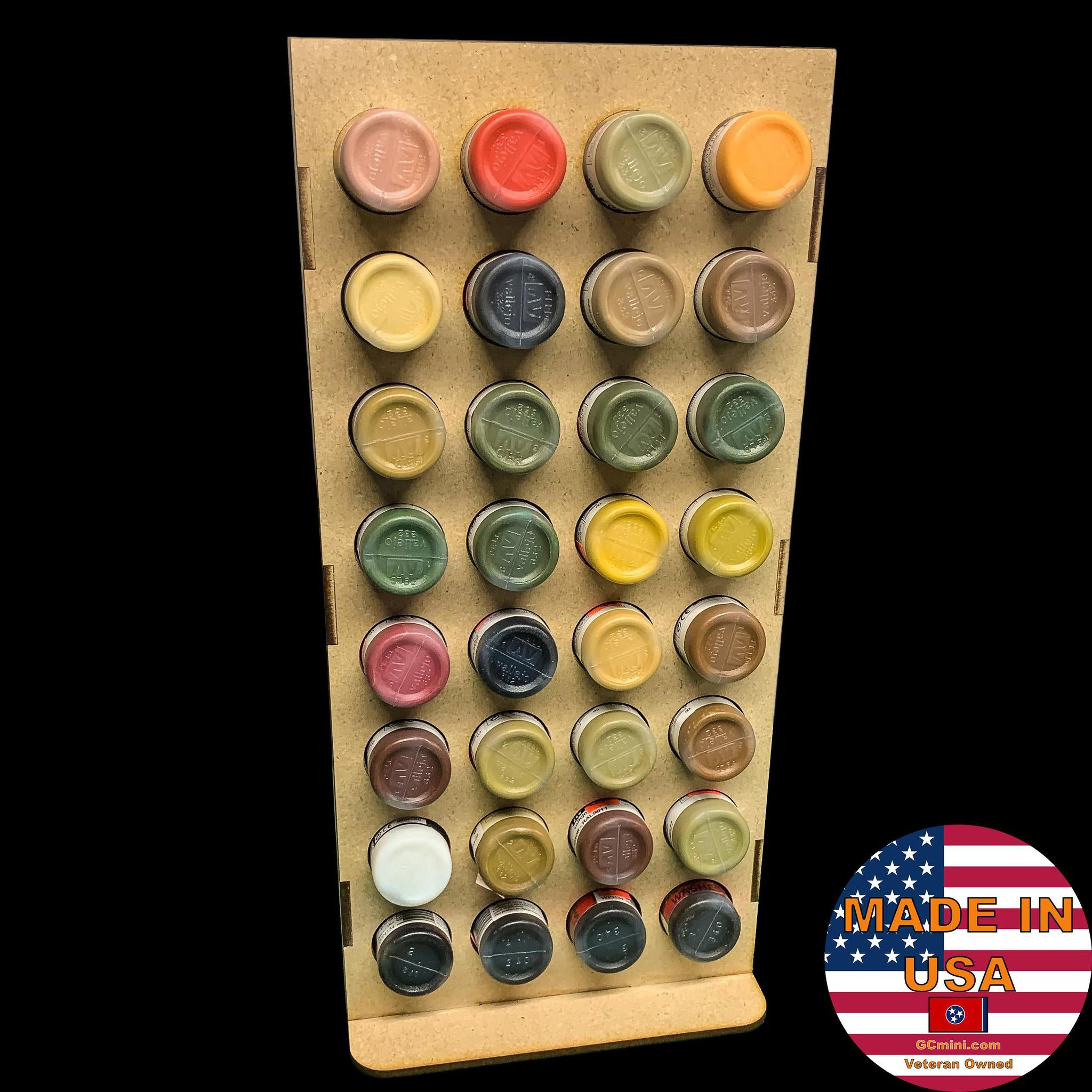 Vertical Paint Rack, Half - 26mm, For Vallejo and Army Painter Style D ...