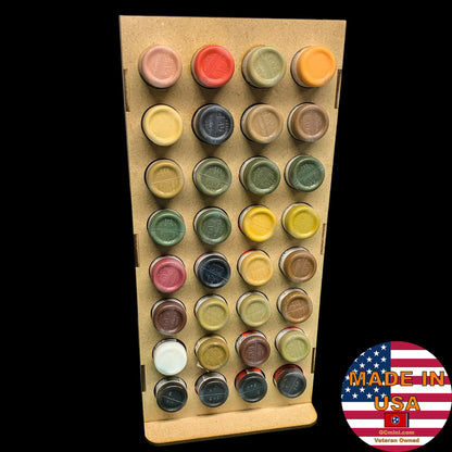 Vertical Paint Rack, Half - 26mm, For Vallejo and Army Painter Style Dropper Bottles