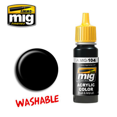 AMMO: ACRYLIC -  Washable Black